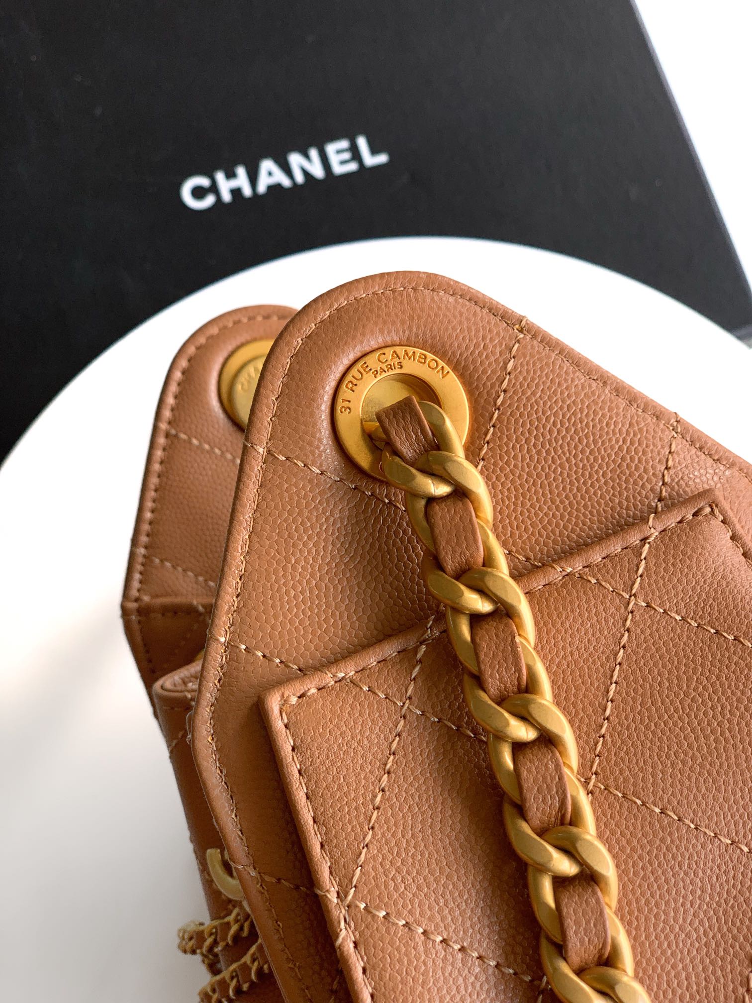Chanel Style Leather Hobo Bag Bags Hobo Bag detail image 7 from source 765832