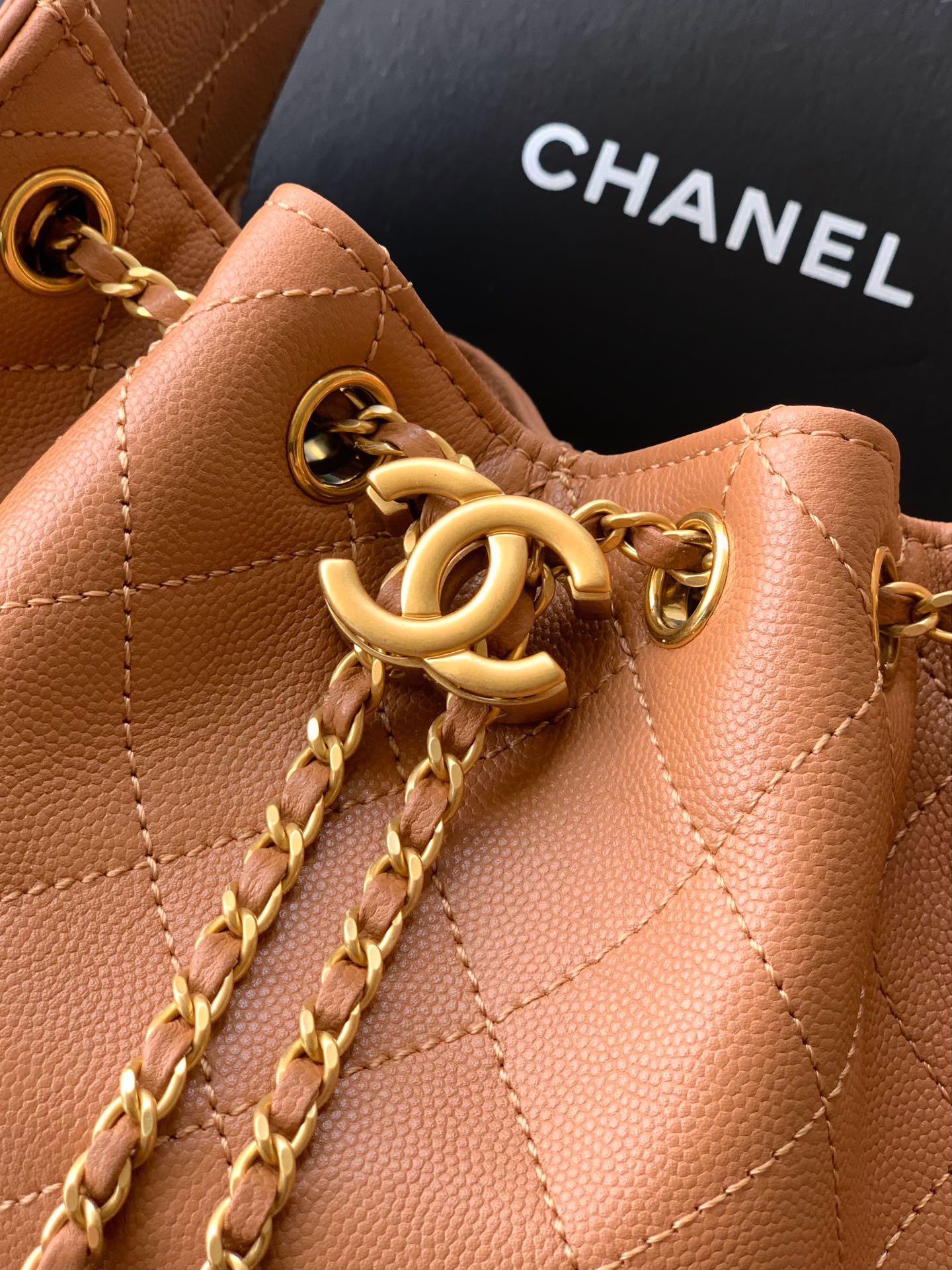 Chanel Style Leather Hobo Bag Bags Hobo Bag detail image 5 from source 765832