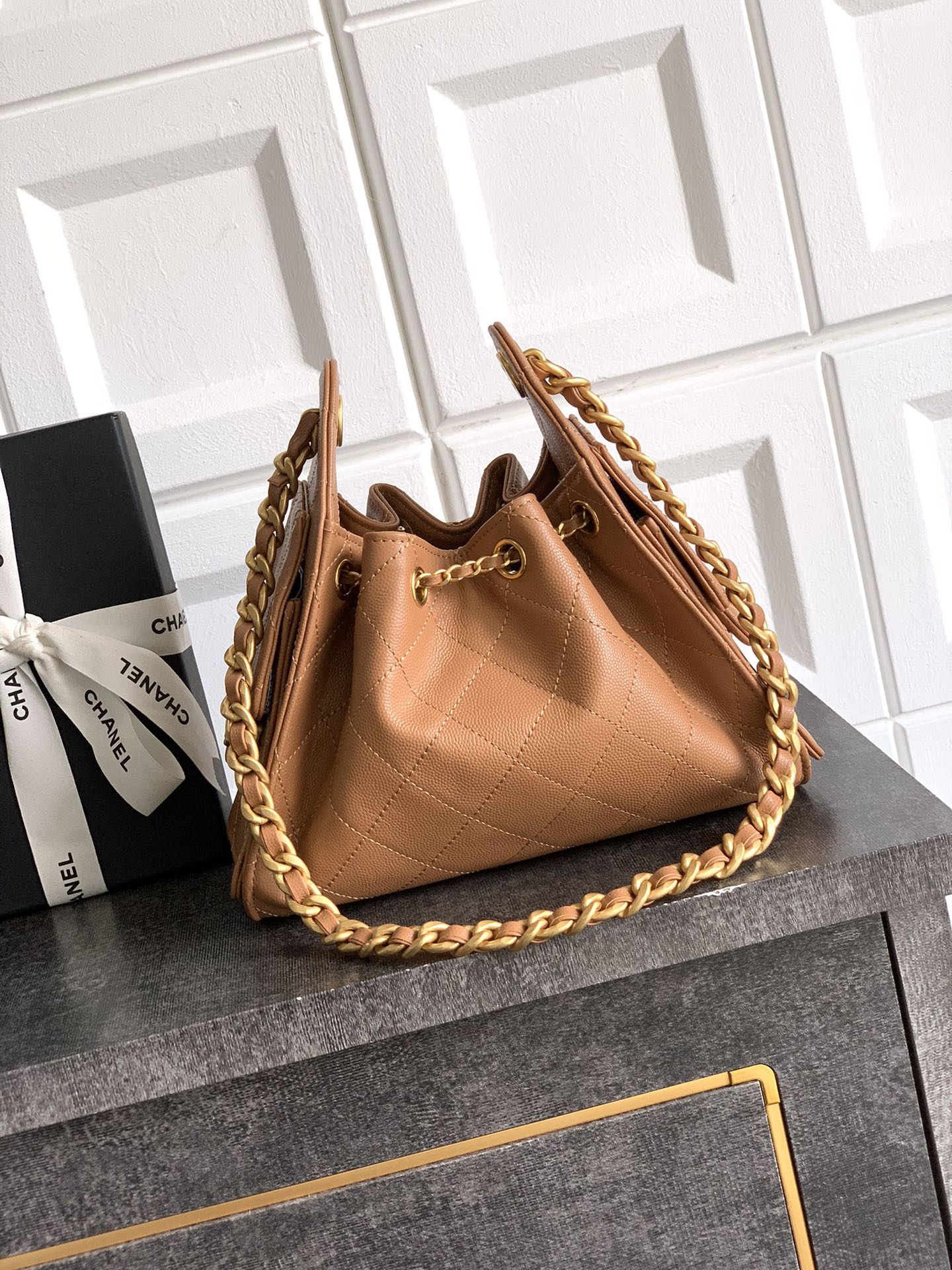 Chanel Style Leather Hobo Bag Bags Hobo Bag detail image 3 from source 765832