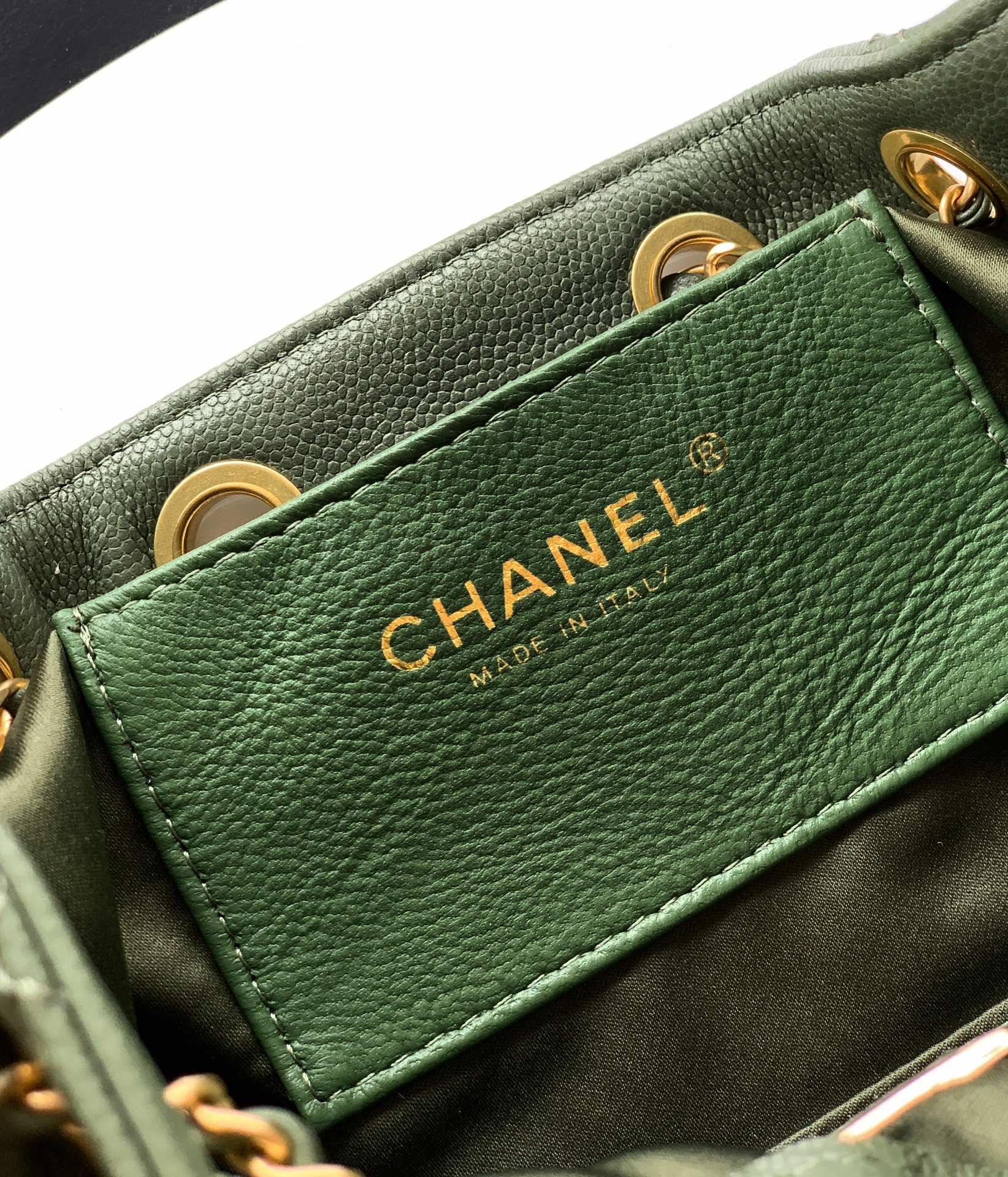 Chanel Style Green Leather Hobo Bag Bags Hobo Bag detail image 9 from source 765831