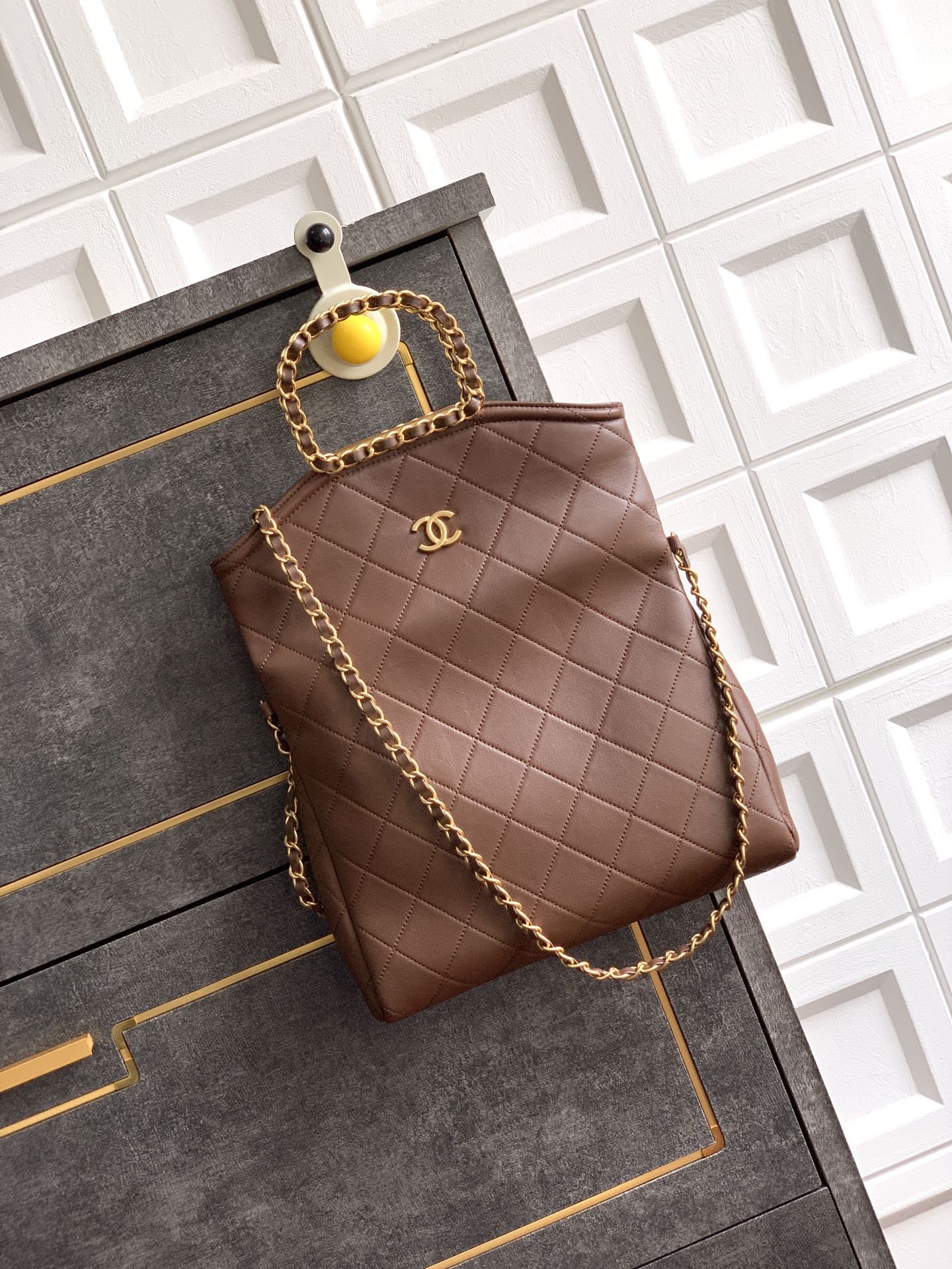 Elegant Quilted Flap Bag with Chain Strap, Luxury Leather Shoulder Bag