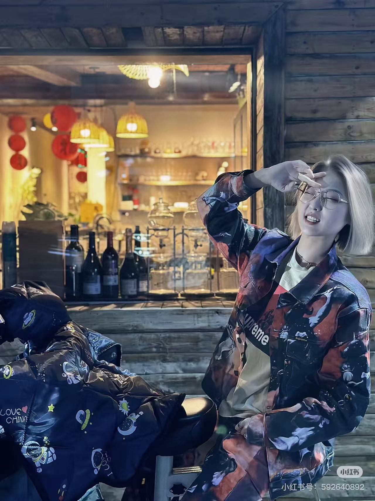 Supreme x Frank Frazetta 联名款斩蛇骑士牛仔外套 上身效果#