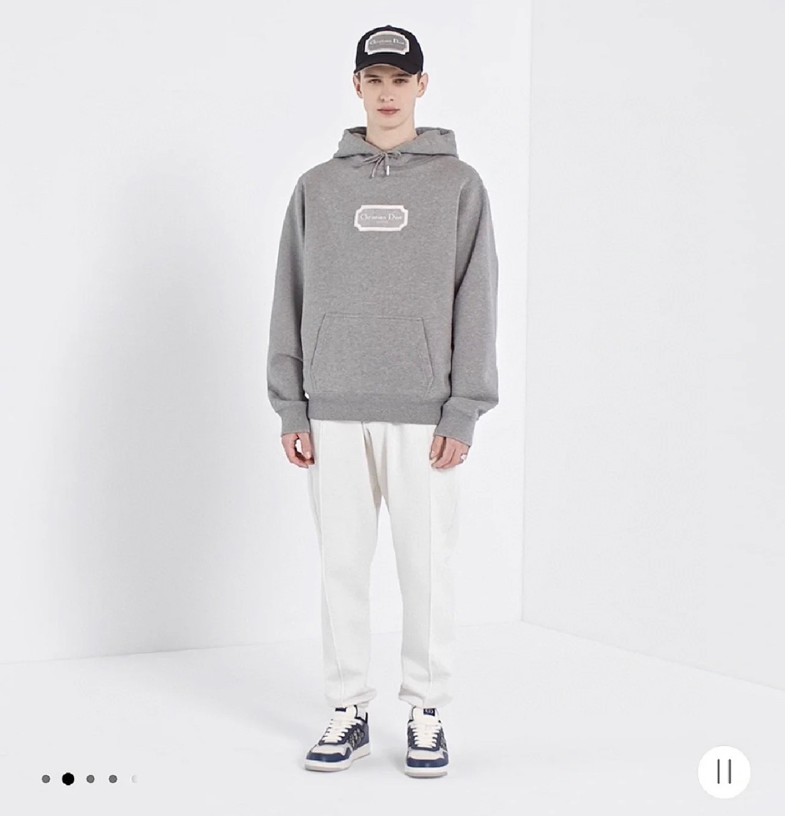 Dior/迪奥 22Fw 刺绣银标连帽卫衣