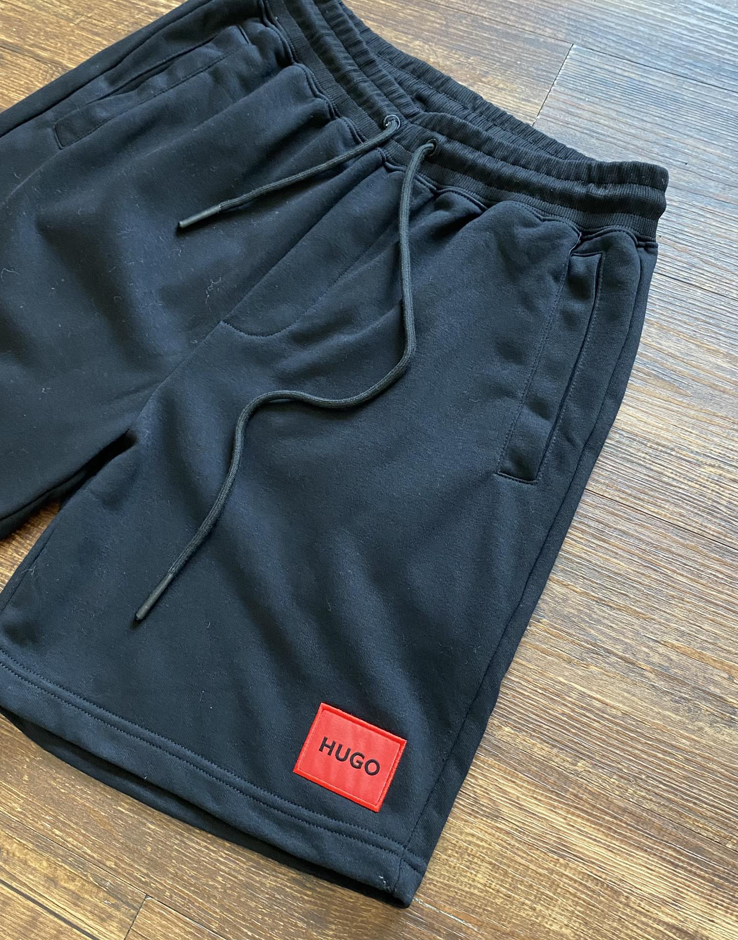 HUGO BOSS Men's Logo Cotton-Blend Fleece Sweat Shorts Casual Fit 7 i1747030592 1579 8