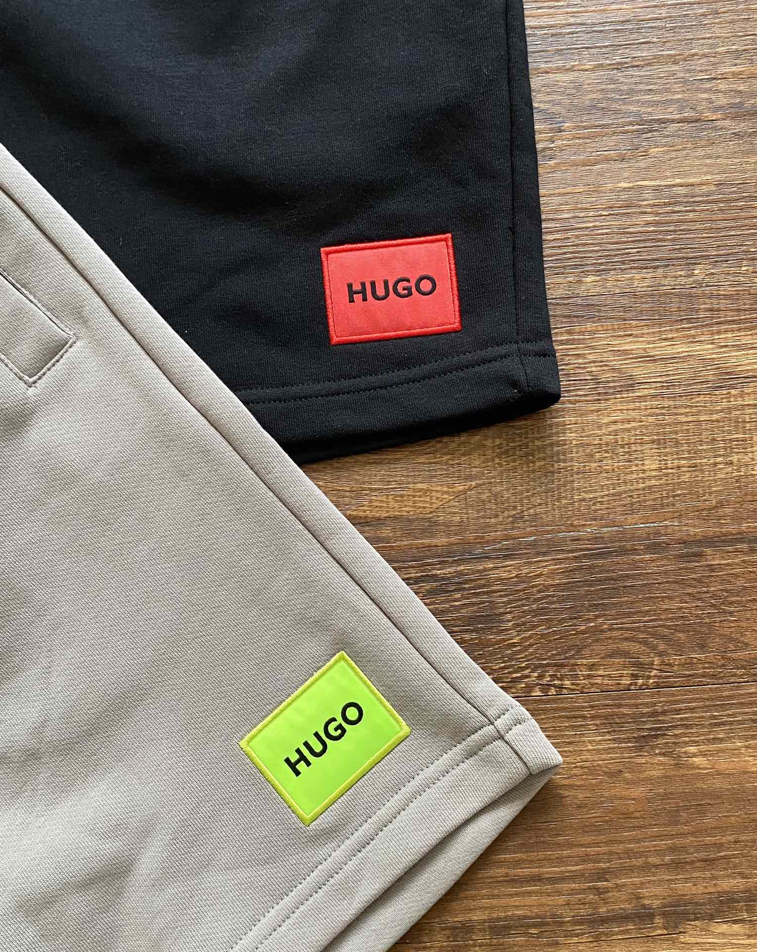 HUGO BOSS Men's Logo Cotton-Blend Fleece Sweat Shorts Casual Fit 4 i1747030592 92 1