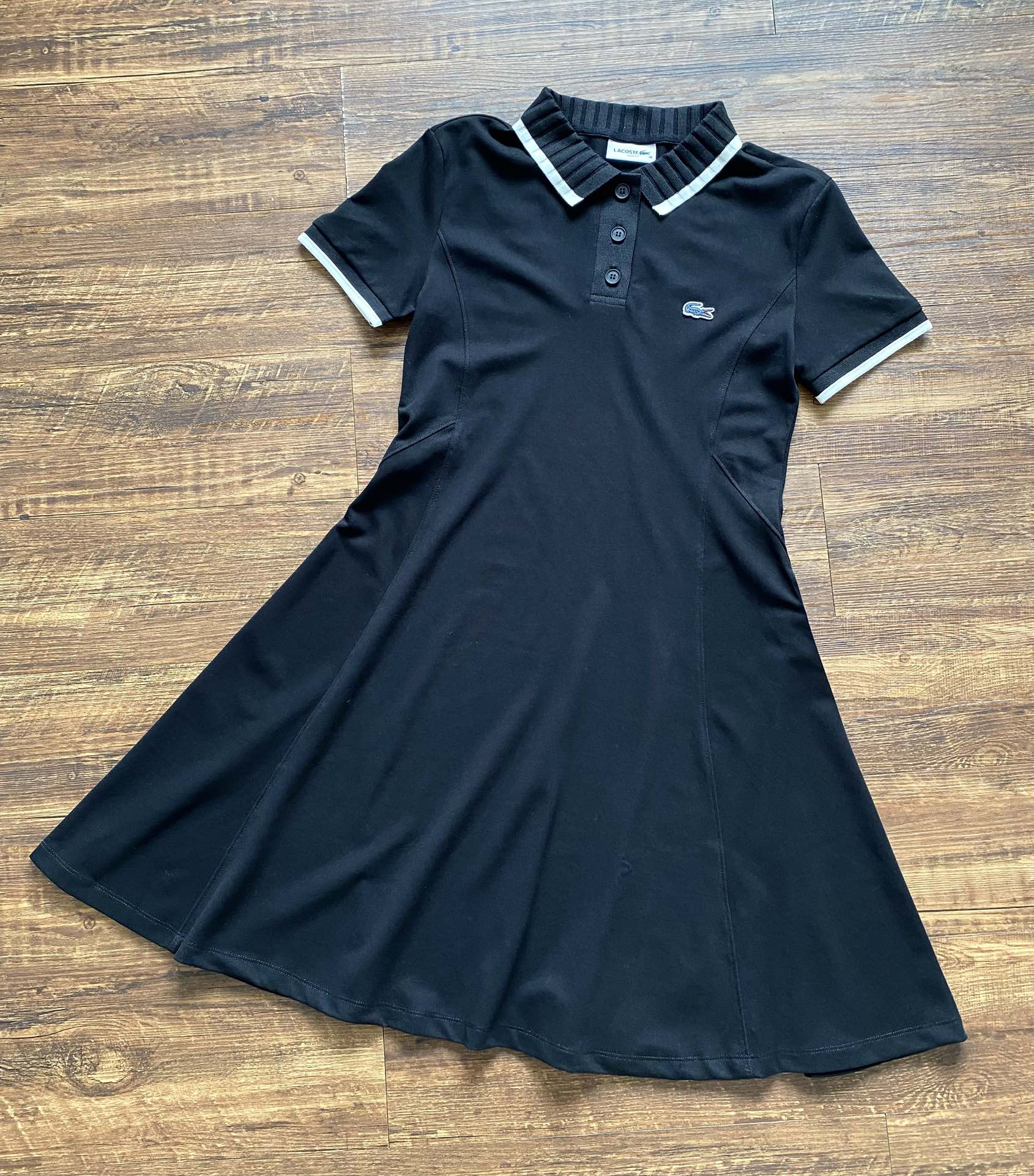 LACOSTE Women's Summer Polo A-Line Dress - Sporty Chic, Retro Colors 5 i1747031069 477 1
