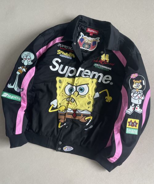 Supreme x Spongebob Squarepants x Jeff Hamilton Racing Jacket 1 Supreme x Spongebob Squarepants x Jeff Hamilton Racing Jacket