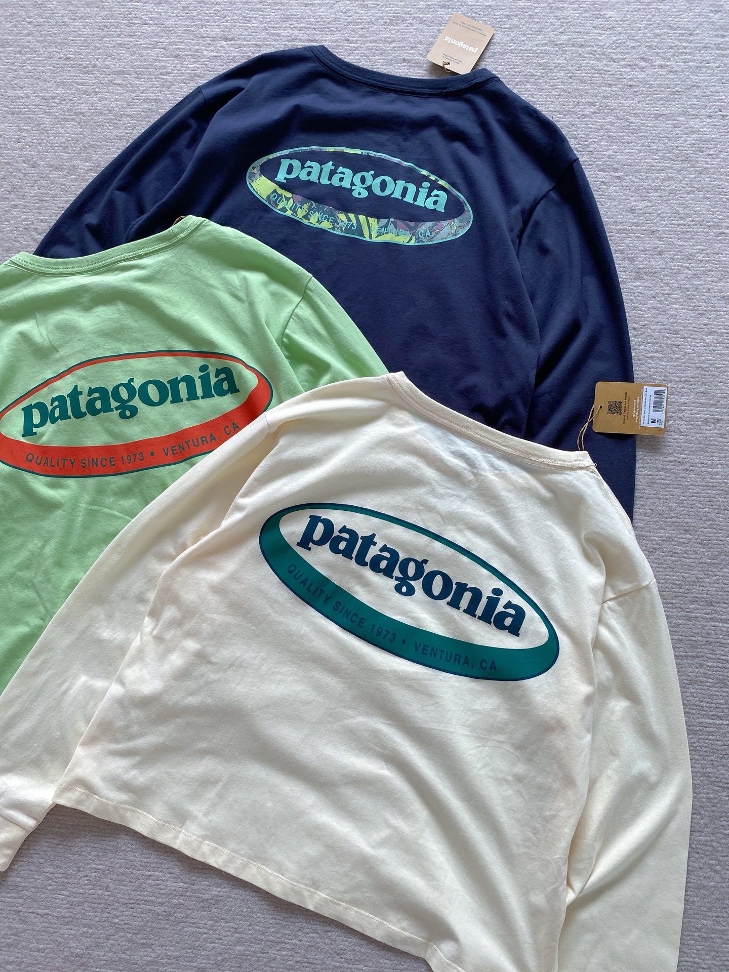 Футболка женская Patagonia с длинным рукавом, органический хлопок