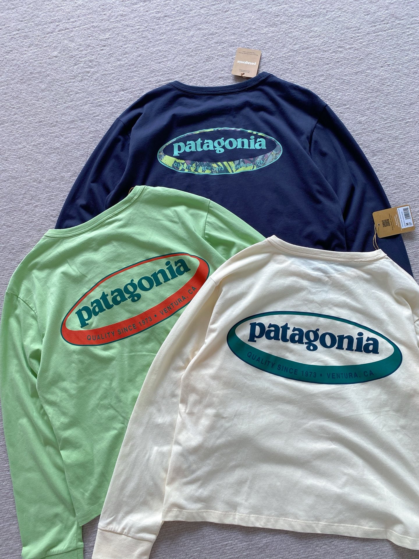 Футболка женская Patagonia с длинным рукавом, органический хлопок