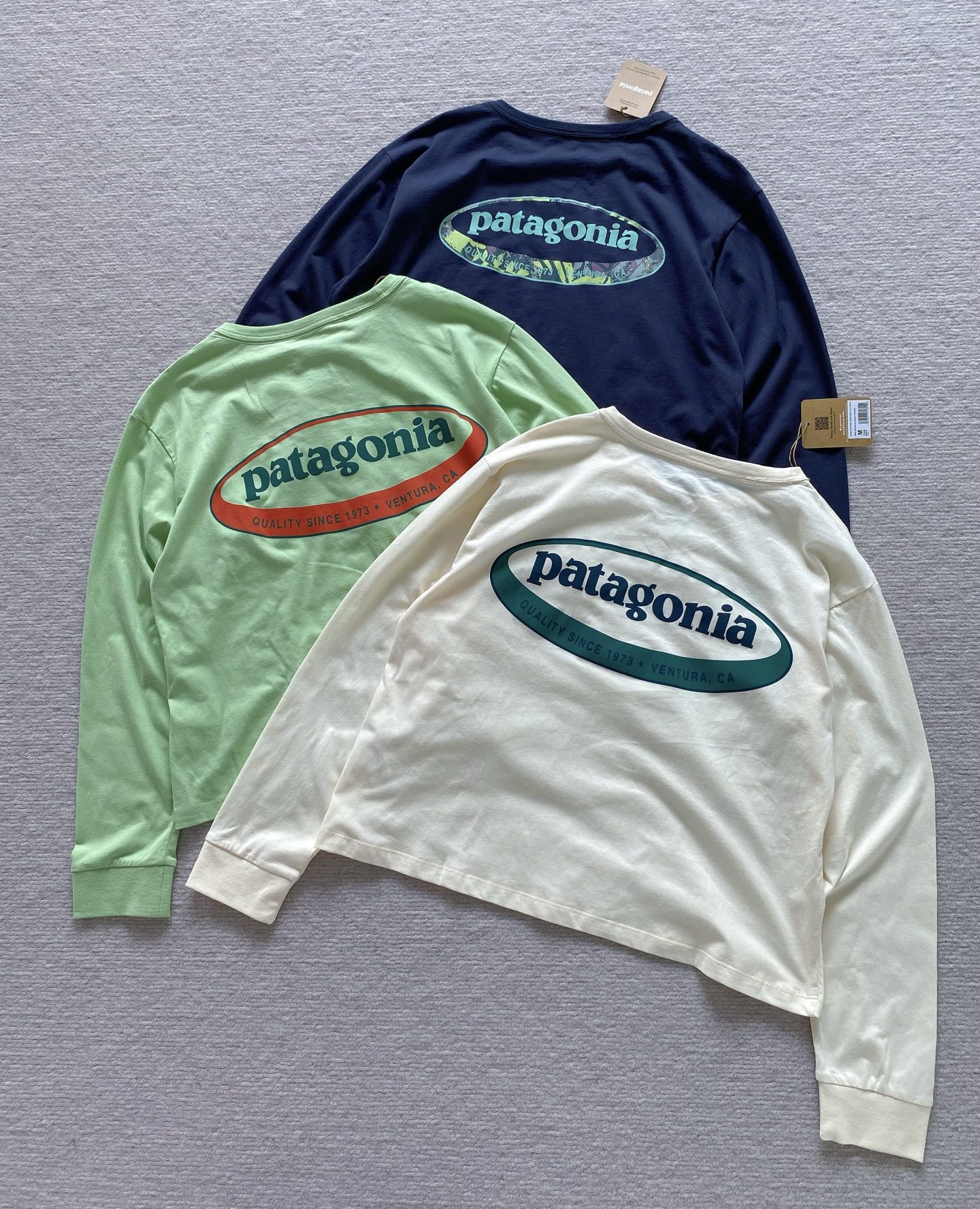 Футболка женская Patagonia с длинным рукавом, органический хлопок