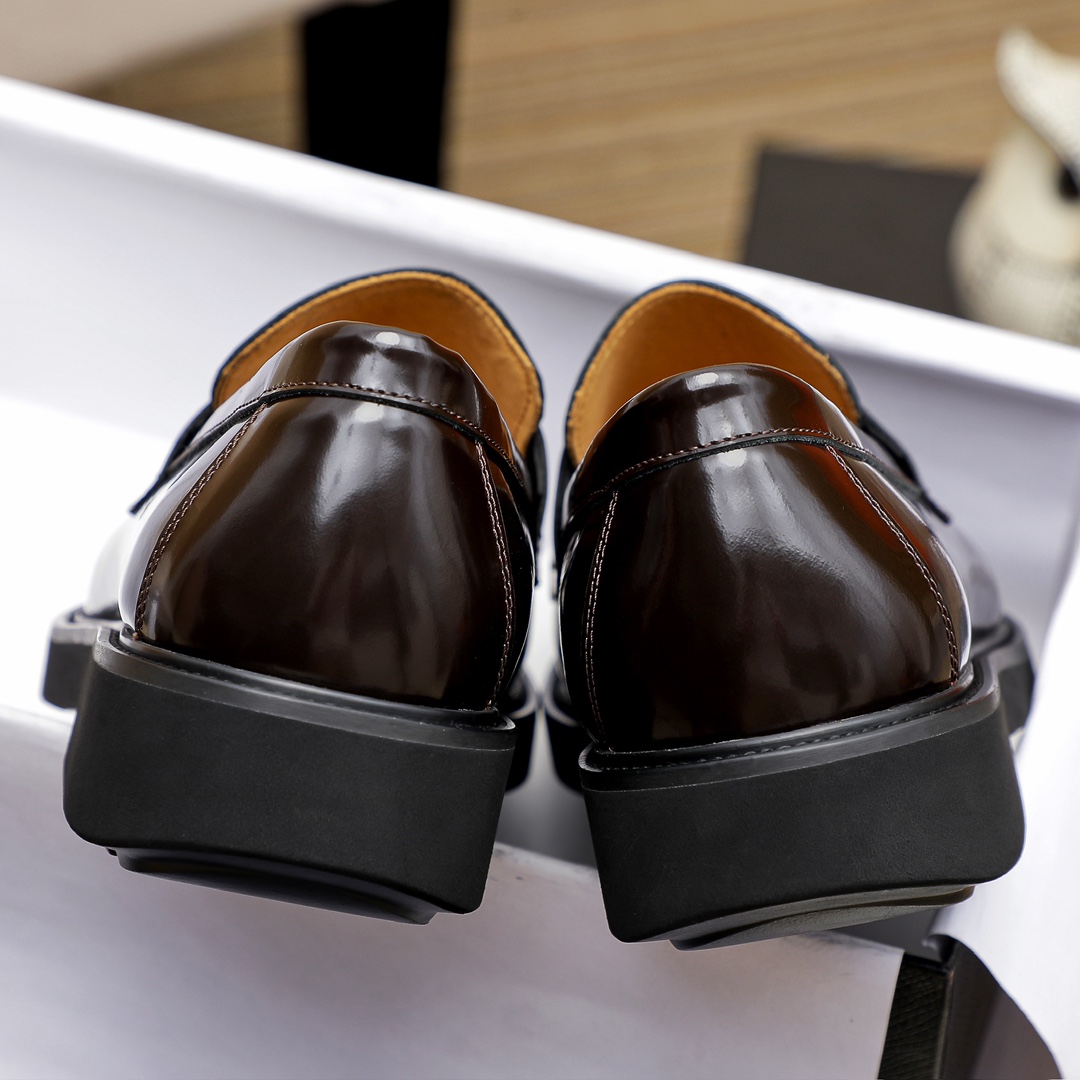 Prada Men's Leather Penny Loafers Classic Style Slip-on Dress Shoes 9 i1711336101 7651 5