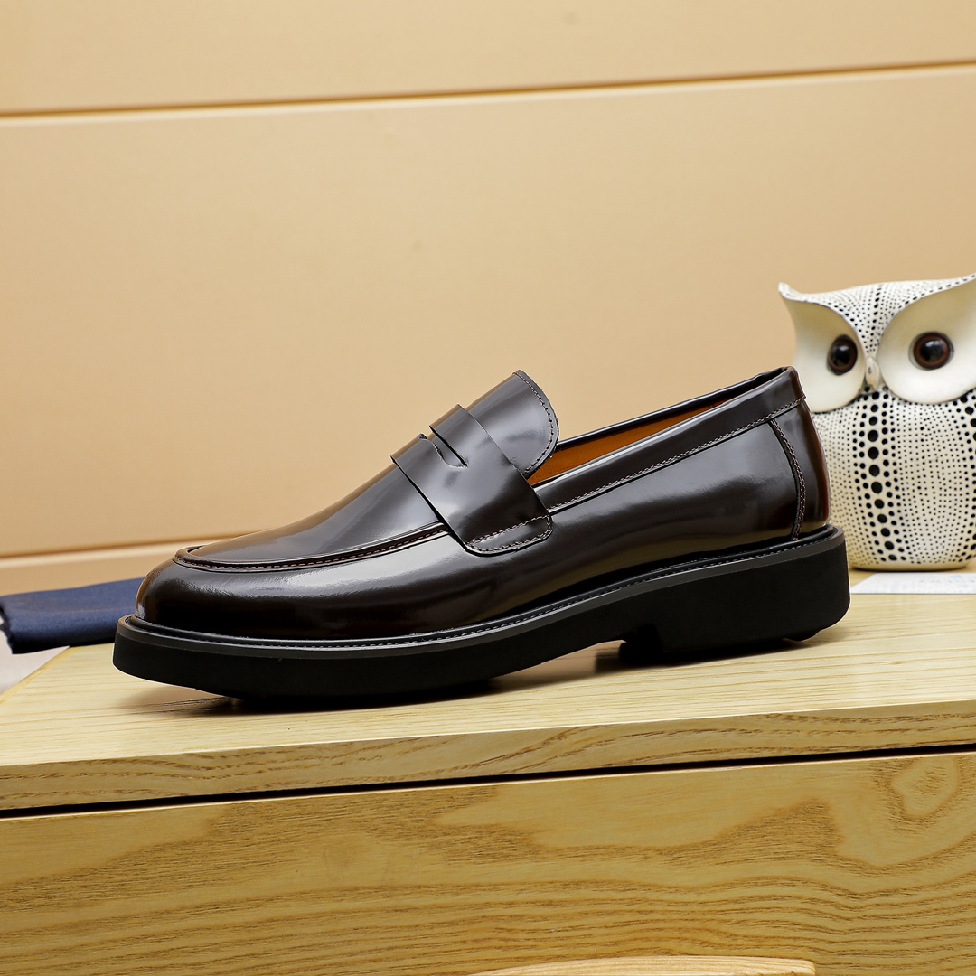 Prada Men's Leather Penny Loafers Classic Style Slip-on Dress Shoes 5 i1711336101 8212 3