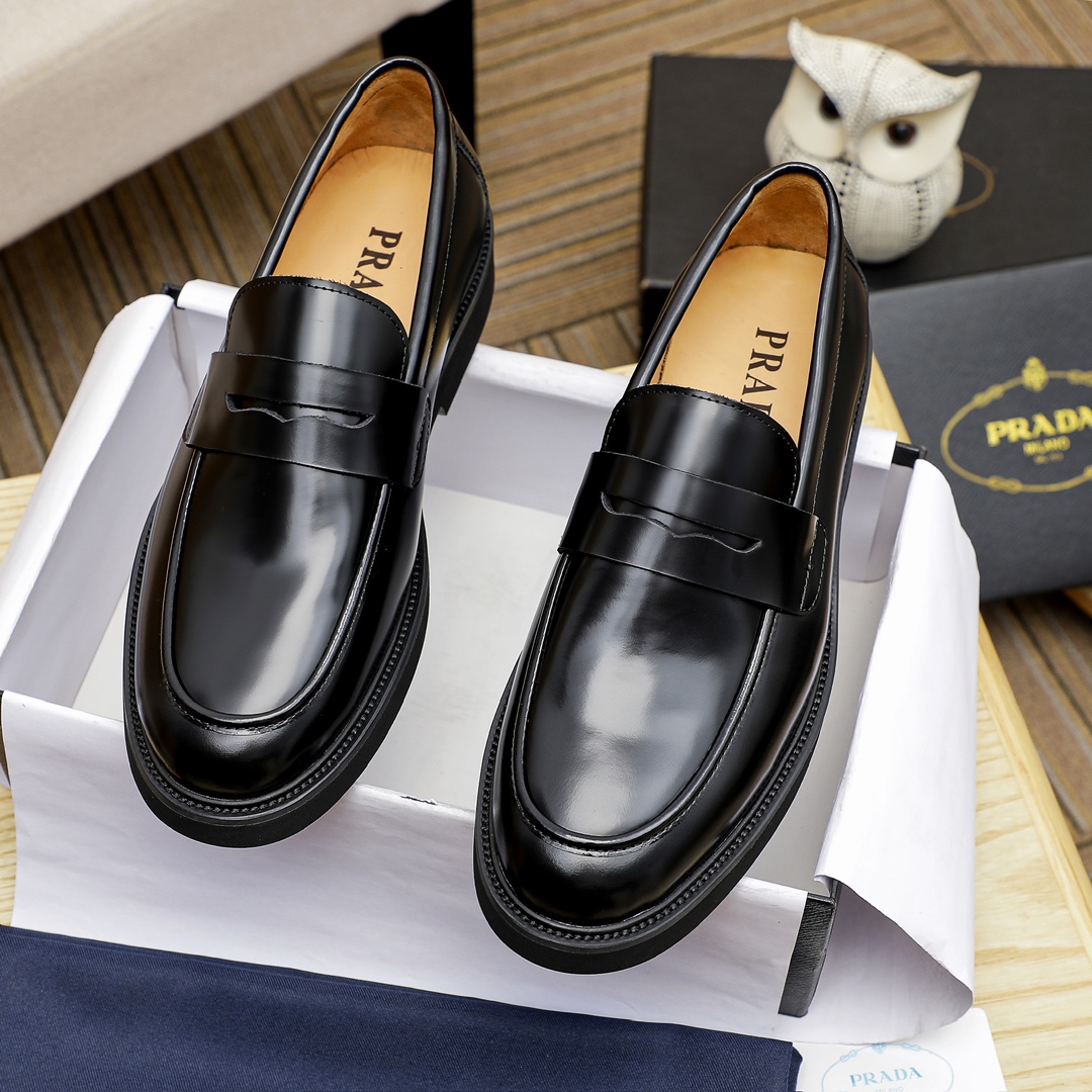 Prada Loafers: Premium Leather, Anti-Slip Sole, Sizes 38-44 - Black 3 i1711336161 6107 8