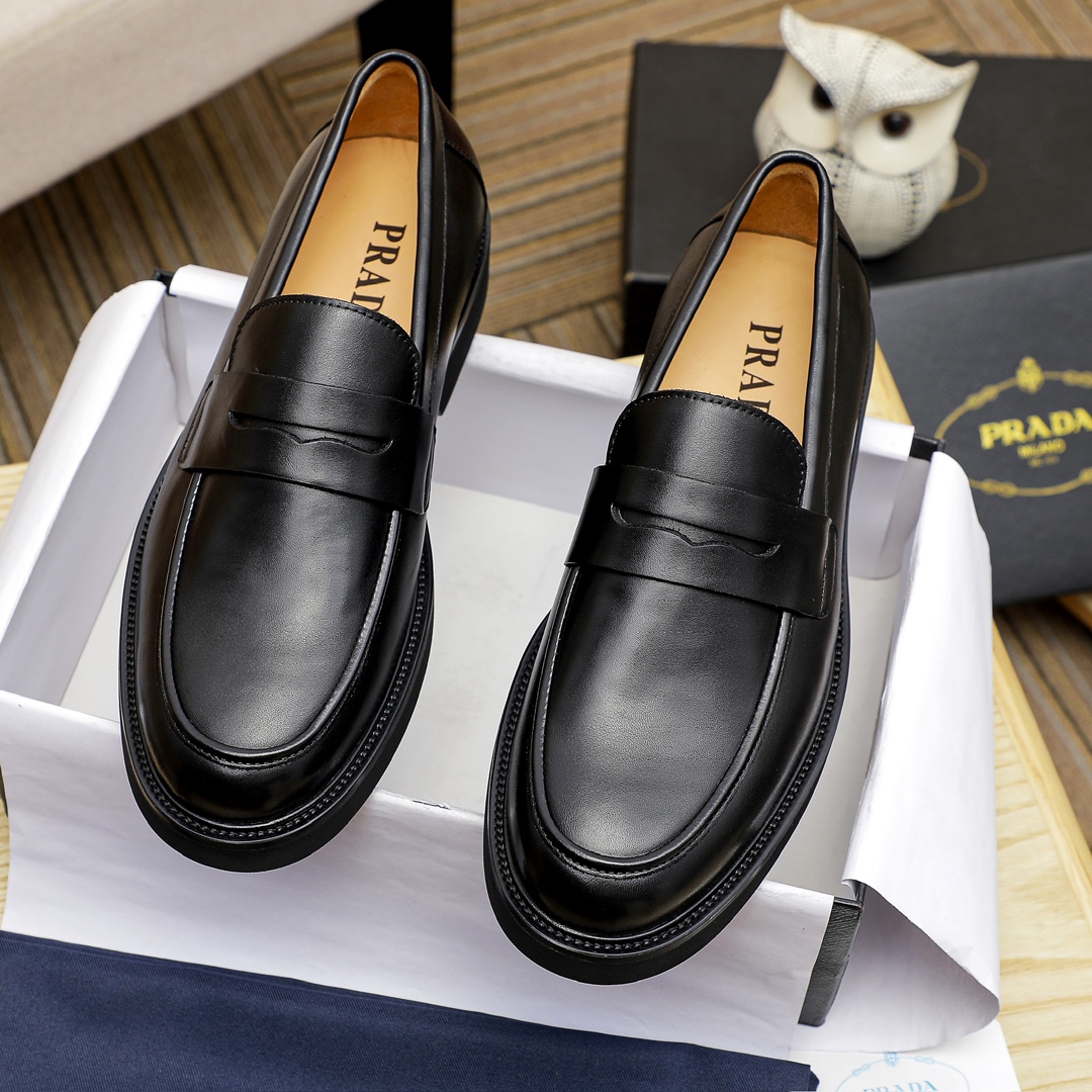 Prada Men's Leather Loafers - Classic Penny Style with Durable Rubber Sole 3 i1711336202 5802 5