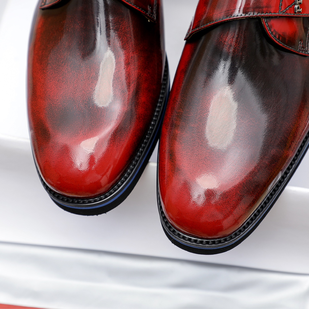 Prada Men's Leather Monk Strap Dress Shoes - Premium Quality & Comfort 7 i1729650900 7944 8