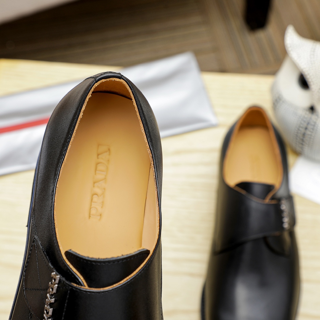 Prada Men's Leather Buckle Dress Shoes, Italian Style, Multiple Colors Availabl 8 i1729650975 1330 0