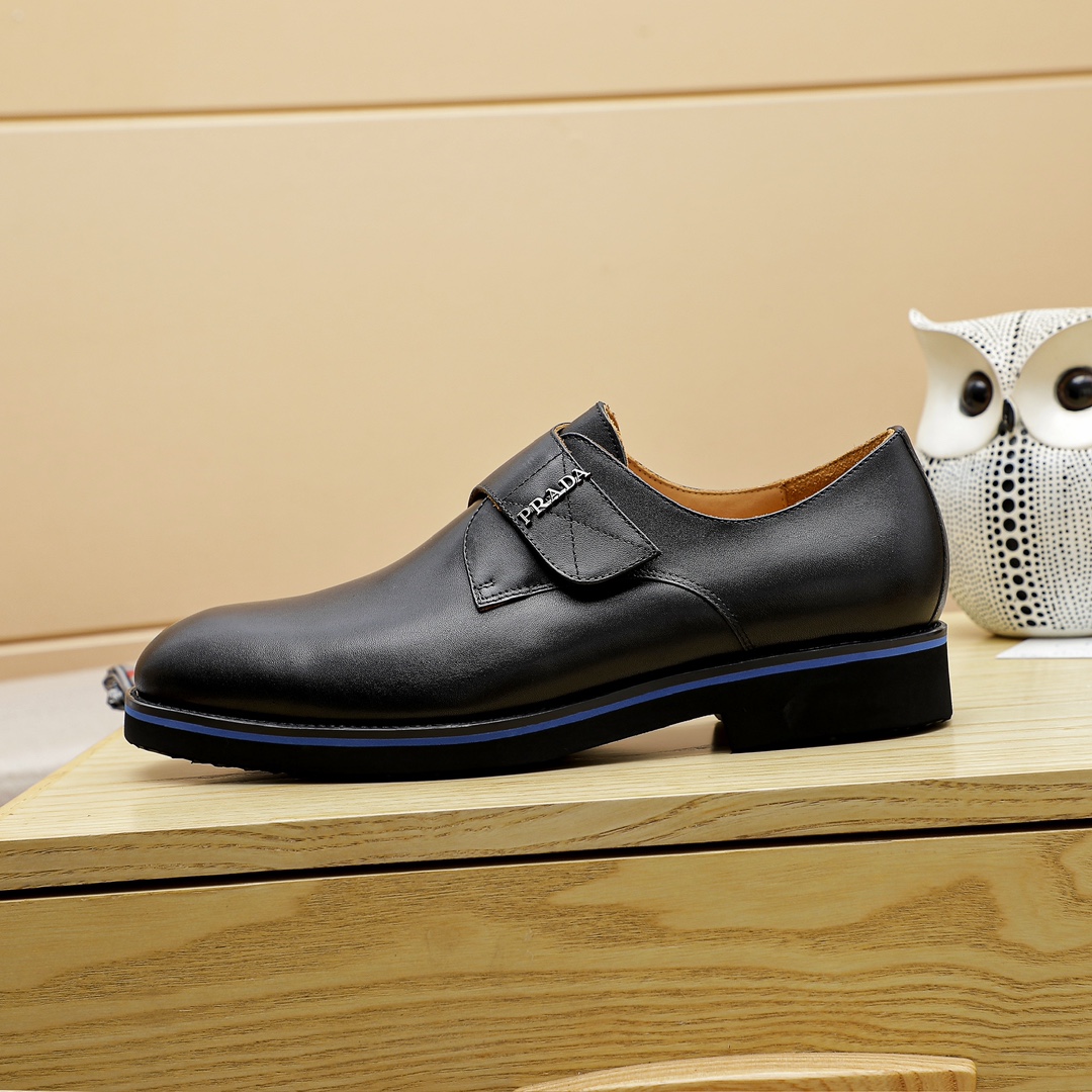 Prada Men's Leather Buckle Dress Shoes, Italian Style, Multiple Colors Availabl 5 i1729650975 3894 3