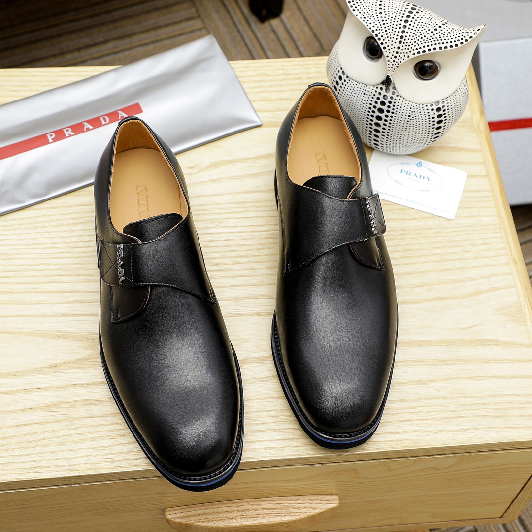Prada Men's Leather Buckle Dress Shoes, Italian Style, Multiple Colors Availabl 2 i1729650975 4406 4
