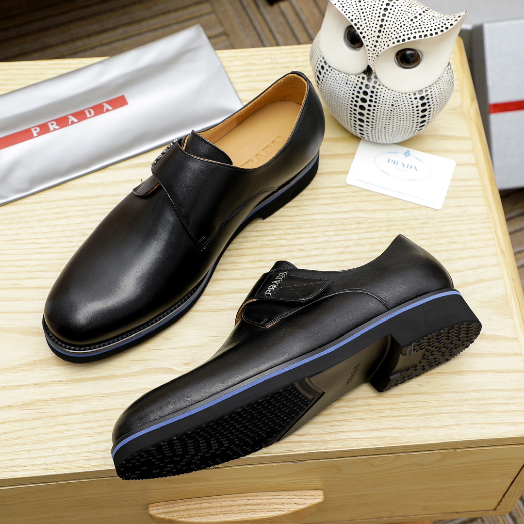 Prada Men's Leather Buckle Dress Shoes, Italian Style, Multiple Colors Availabl 6 i1729650975 4521 2
