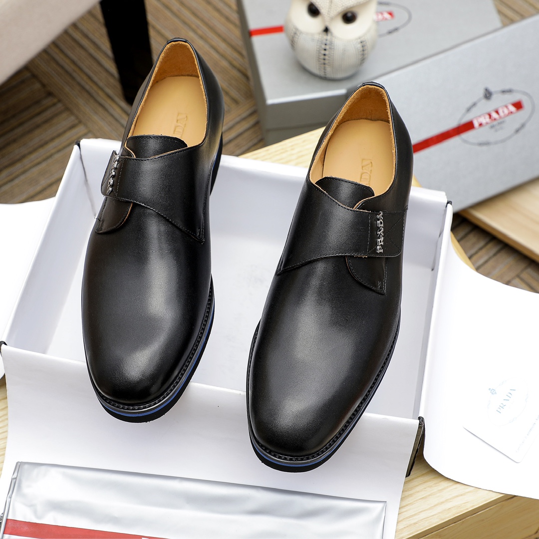 Prada Men's Leather Buckle Dress Shoes, Italian Style, Multiple Colors Availabl 3 i1729650975 7647 1