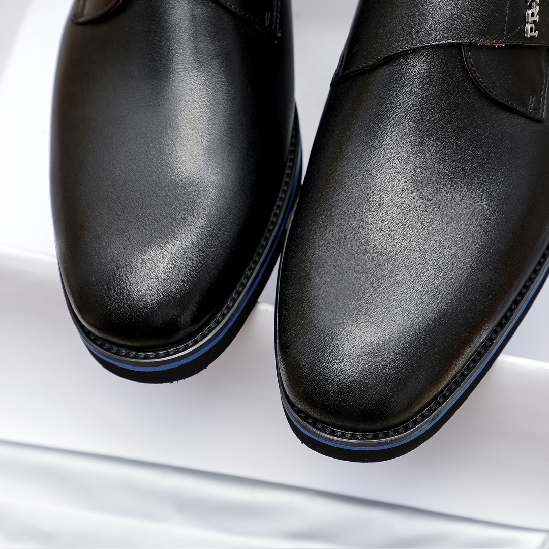 Prada Men's Leather Buckle Dress Shoes, Italian Style, Multiple Colors Availabl 7 i1729650975 9907 7