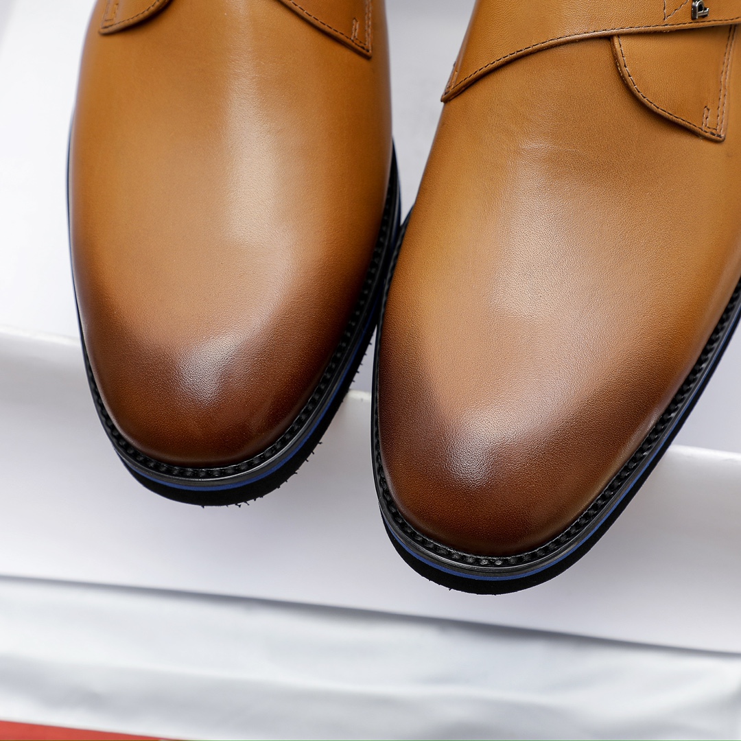 Prada Men's Brown Leather Monk Strap Dress Shoes, Sizes 39-44 7 i1729651122 5358 6