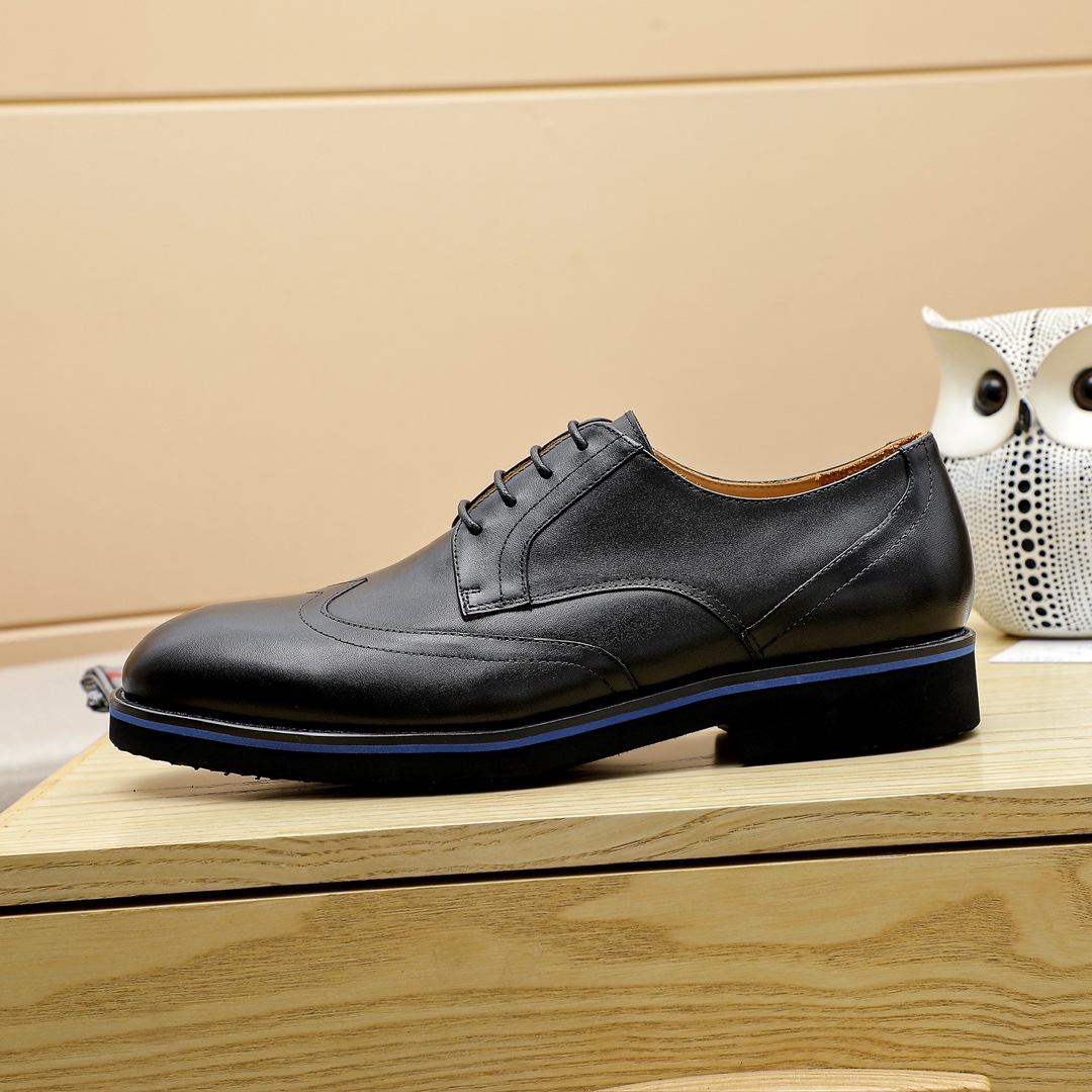 Prada Men's Leather Wingtip Oxford Dress Shoes - Classic Style & Comfort 5 i1729651254 8966 3