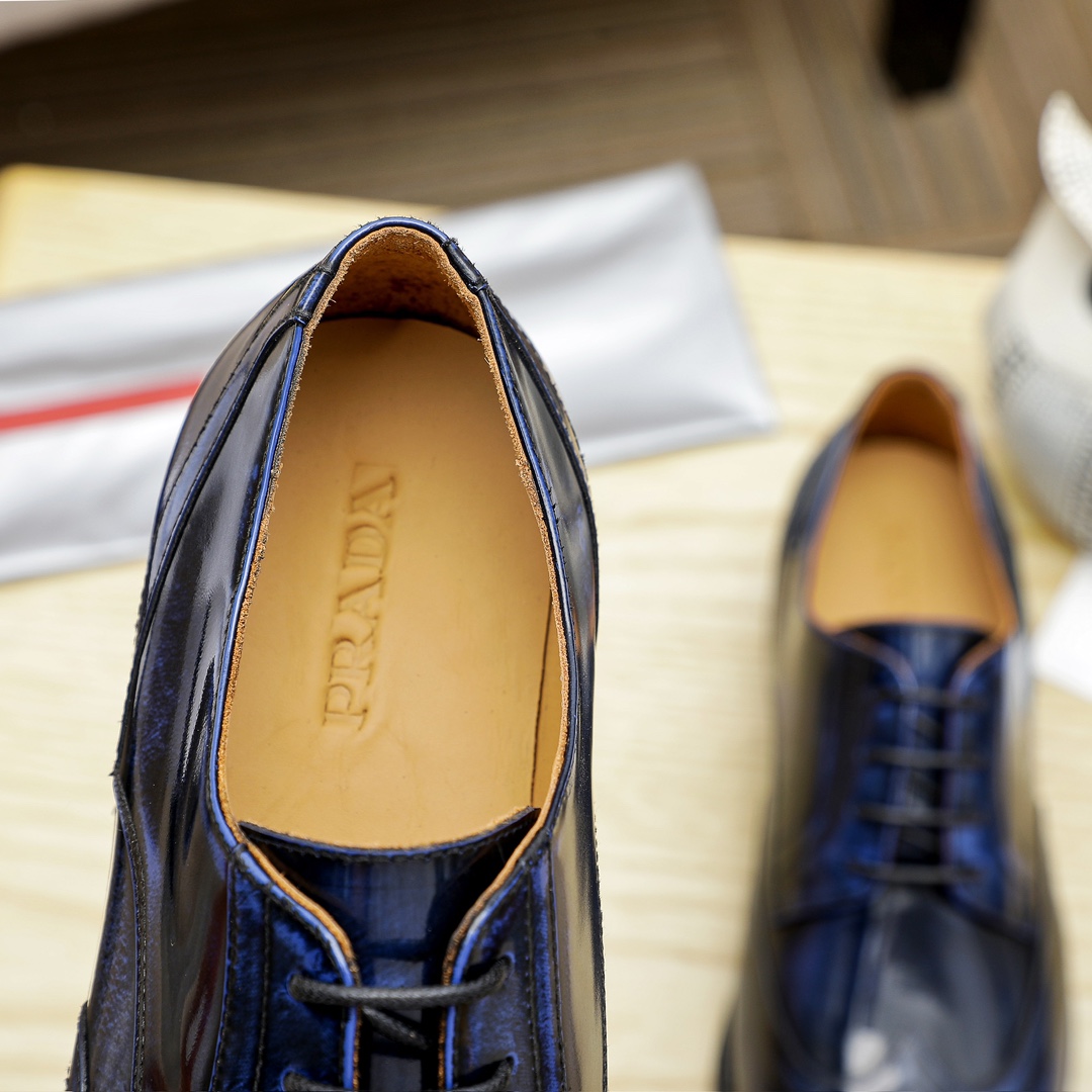 Prada Men's Wingtip Oxford Dress Shoe, Leather Upper, Multiple Colors Available 8 i1729651348 8025 4