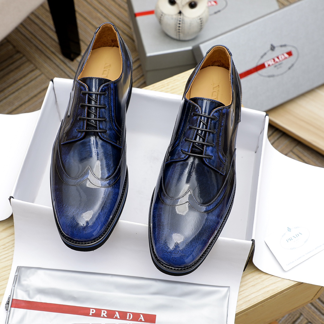 Prada Men's Wingtip Oxford Dress Shoe, Leather Upper, Multiple Colors Available 3 i1729651372 5845 0