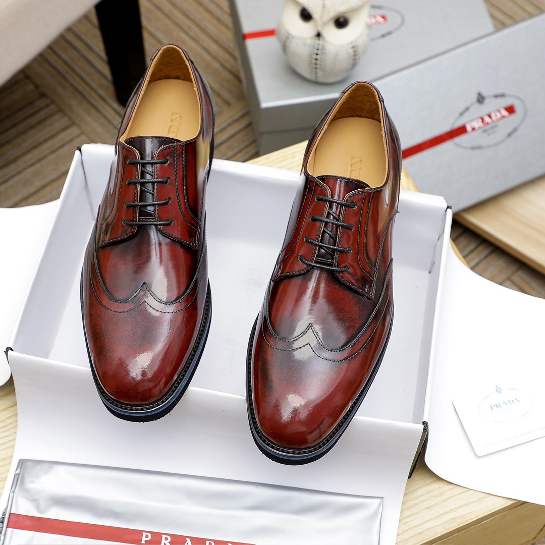 Prada 1:1 Replica Leather Oxford Shoes - Supreme Quality and Style 3 i1729651468 2276 4