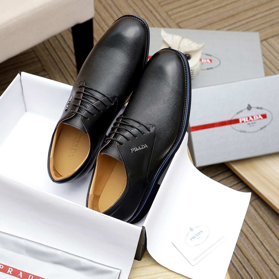 Prada Men's Leather Dress Shoes - Timeless Style & Comfort, Sizes 6-11 4 i1729651642 1880 5