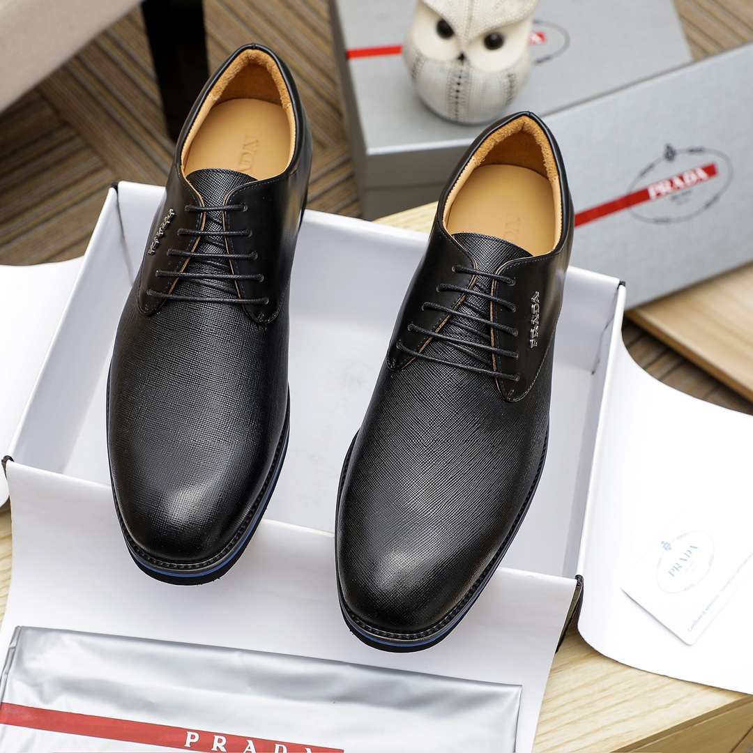 Prada Men's Leather Dress Shoes - Timeless Style & Comfort, Sizes 6-11 3 i1729651642 4321 4