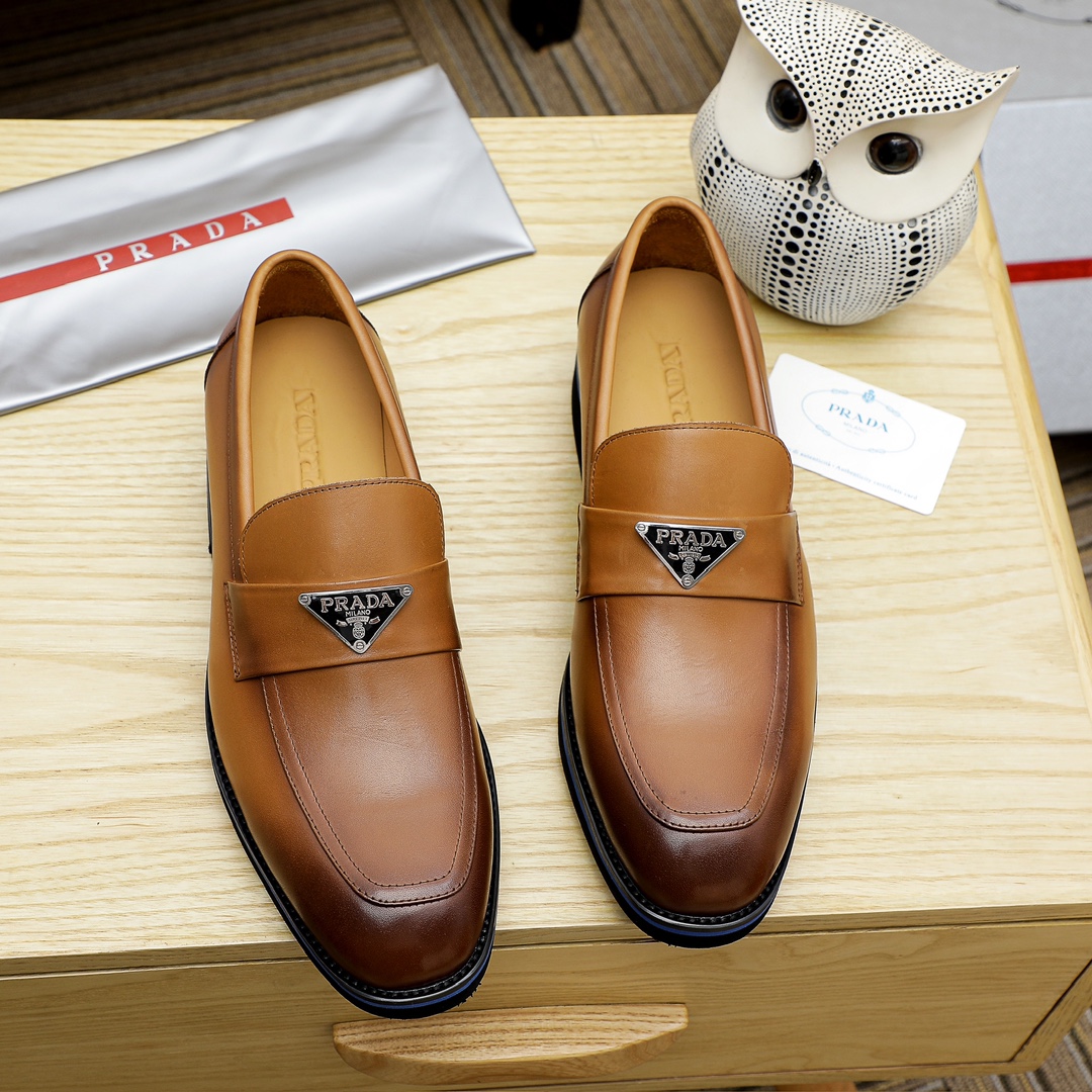 Prada Men's Leather Loafers - Classic Style, Superior Comfort. Size 38-44 2 i1729651899 253 4