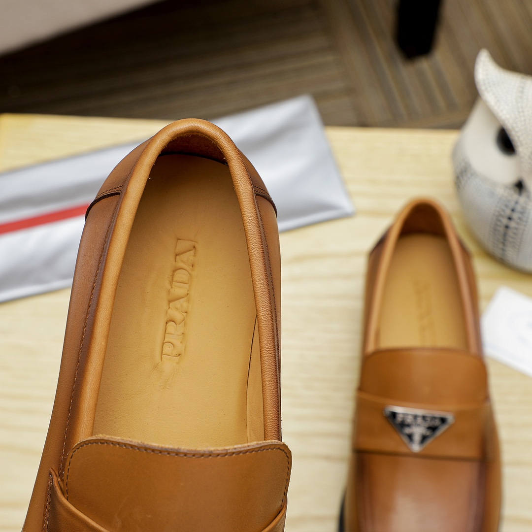 Prada Men's Leather Loafers - Classic Style, Superior Comfort. Size 38-44 8 i1729651899 4521 5