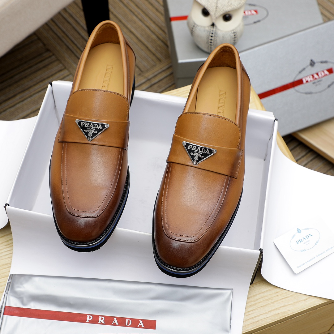 Prada Men's Leather Loafers - Classic Style, Superior Comfort. Size 38-44 3 i1729651899 5473 3