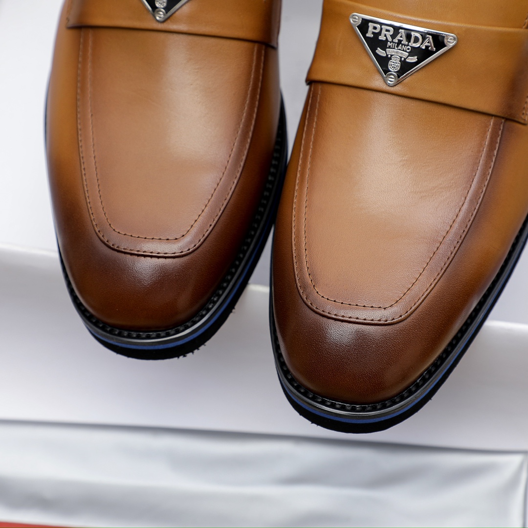 Prada Men's Leather Loafers - Classic Style, Superior Comfort. Size 38-44 7 i1729651899 8804 7