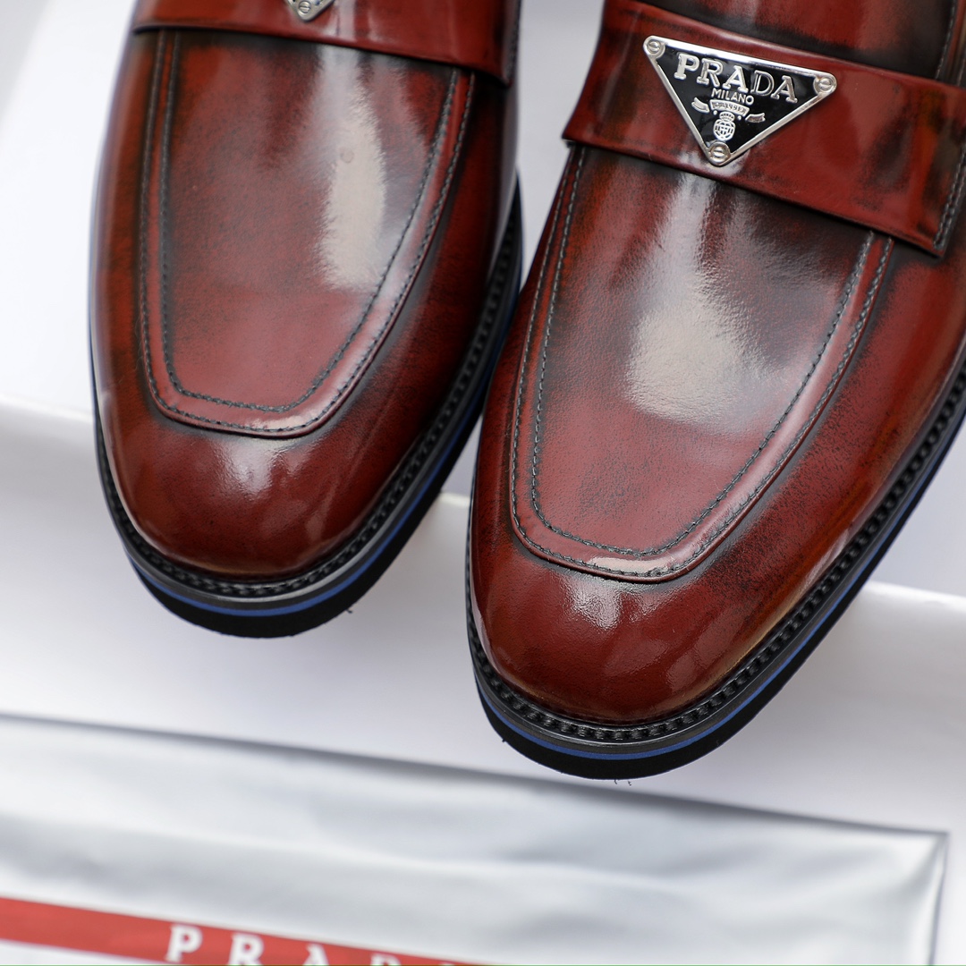 Prada Men's Leather Loafers with Anti-Slip Sole - Premium Quality, Stylish Design 7 i1729652035 6525 4