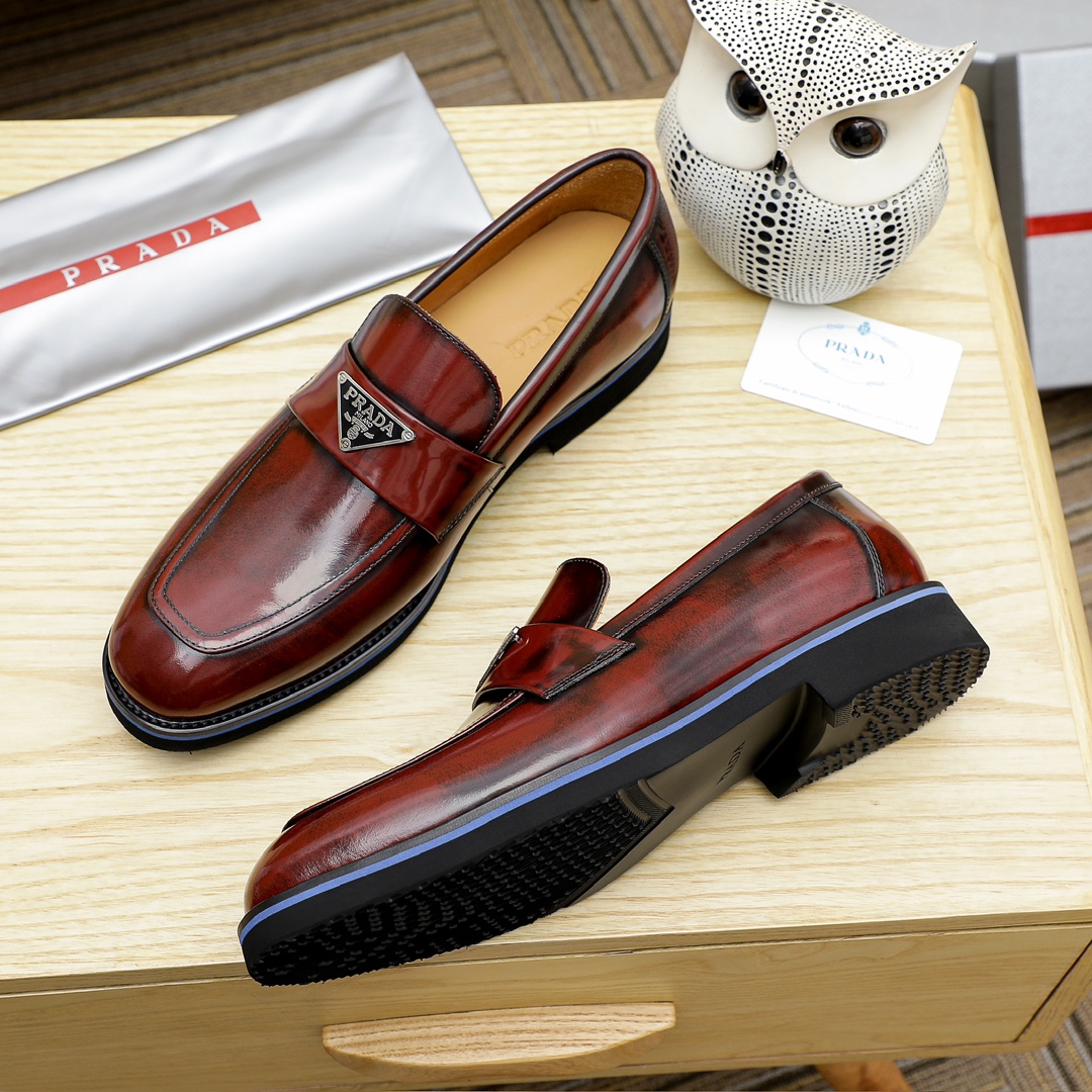 Prada Men's Leather Loafers with Anti-Slip Sole - Premium Quality, Stylish Design 6 i1729652035 9543 1