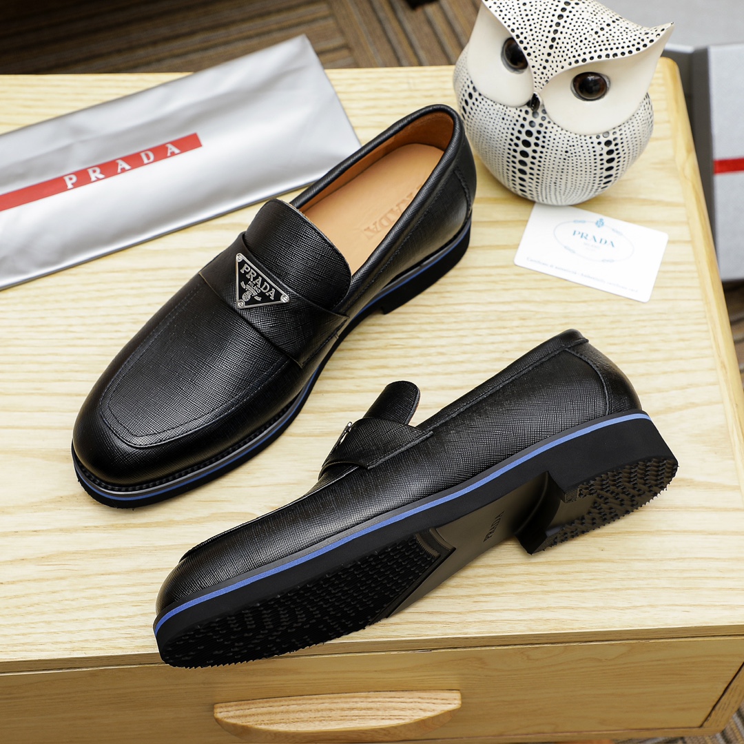 Prada Men's Leather Loafers - Classic Style, Durable & Comfortable 6 i1729652112 559 1