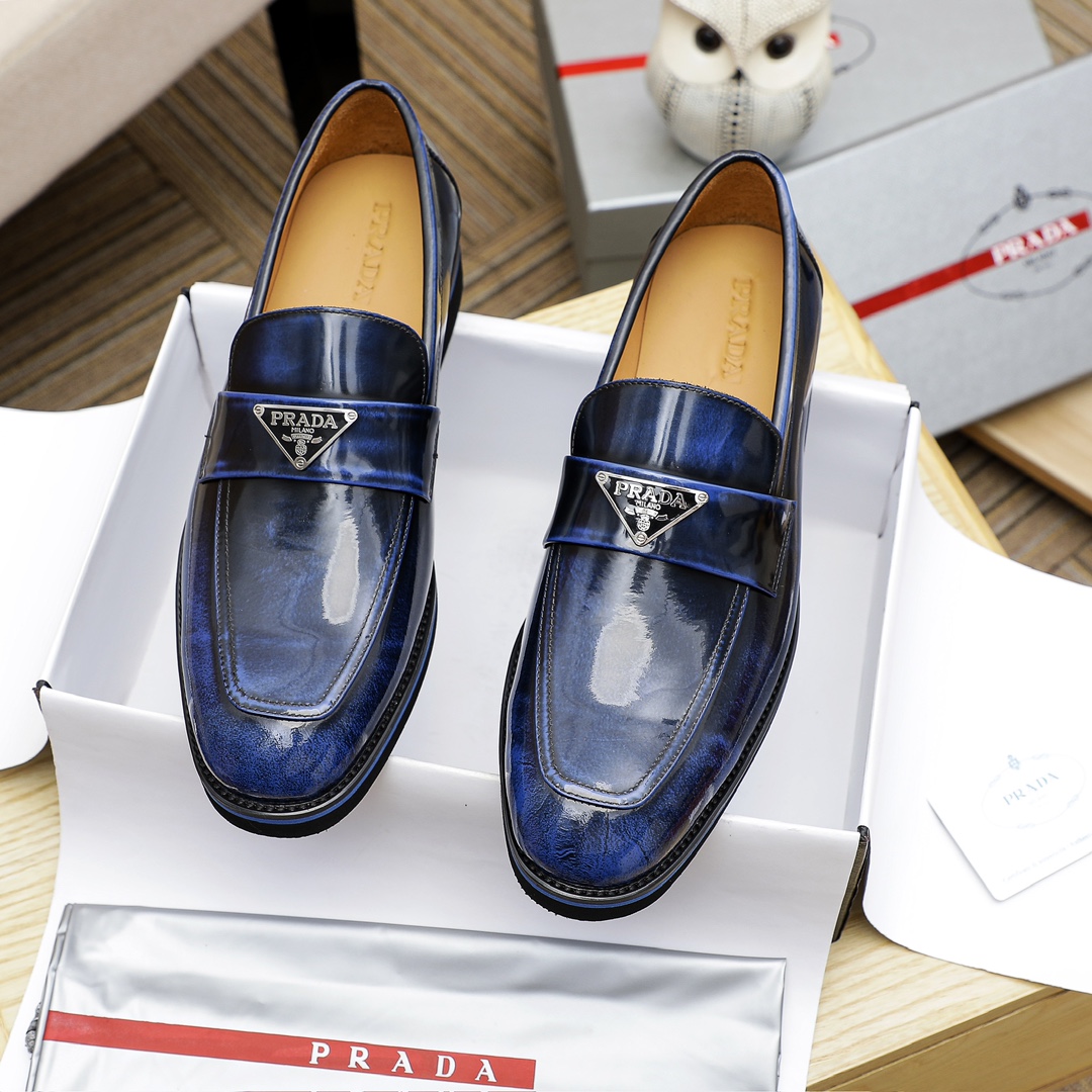 Prada Men's Leather Loafers with Iconic Logo - Available in Multiple Colors 3 i1729652155 1875 6