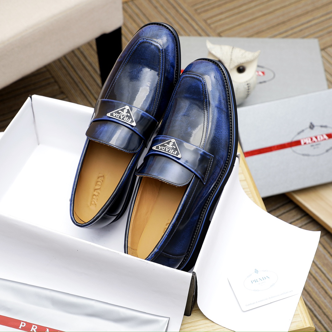 Prada Men's Leather Loafers with Iconic Logo - Available in Multiple Colors 4 i1729652155 9072 0