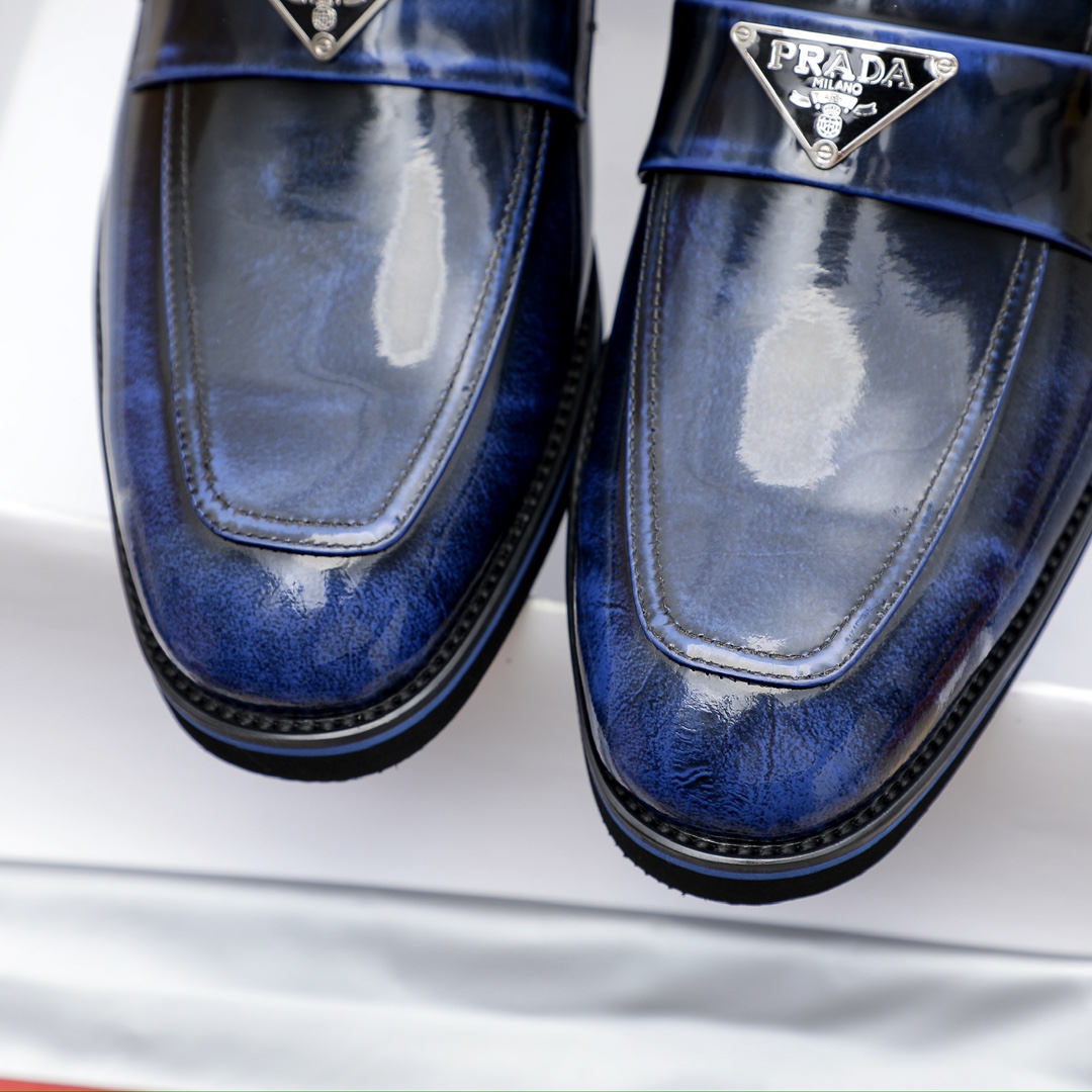 Prada Men's Leather Loafers with Iconic Logo - Available in Multiple Colors 7 i1729652155 9441 2