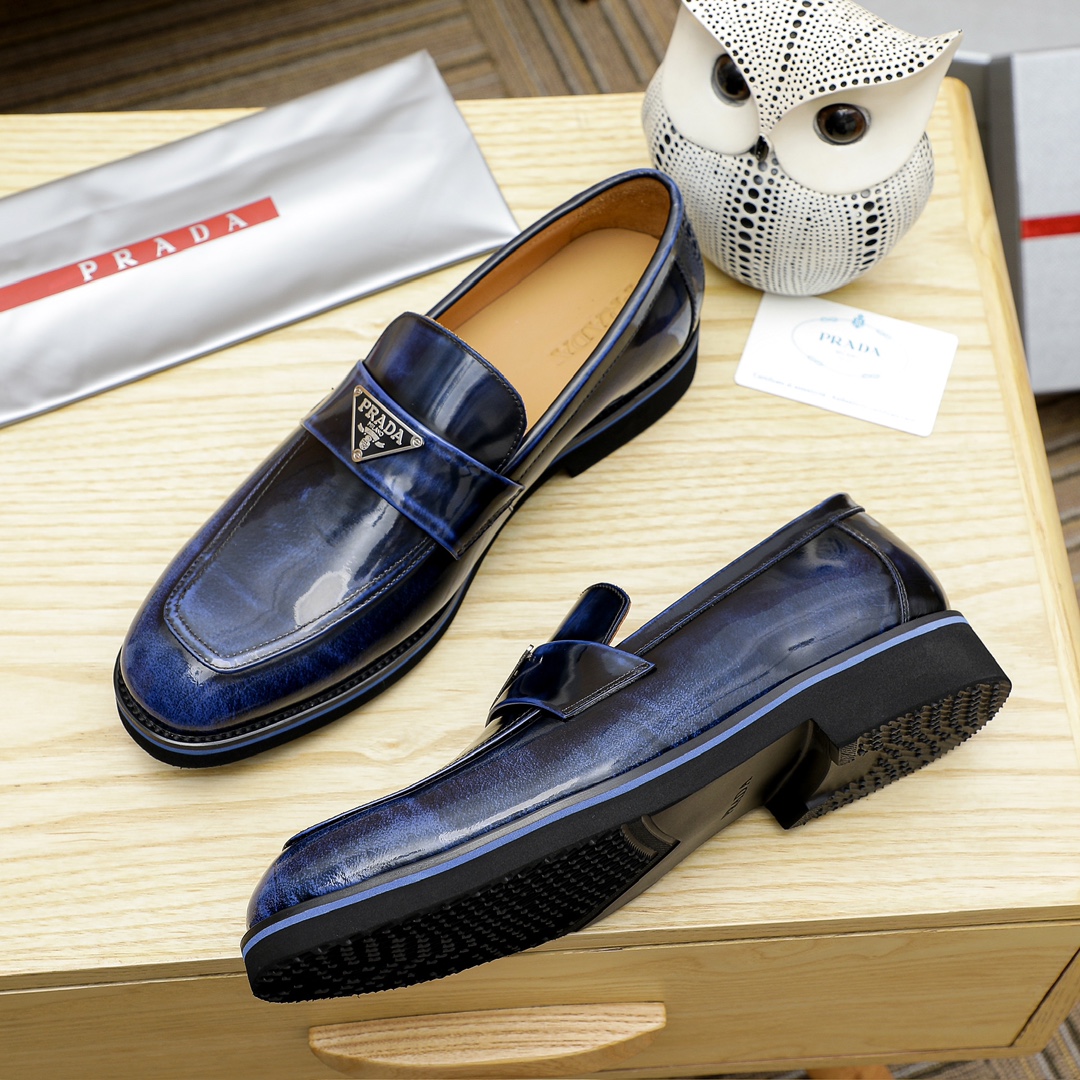Prada Men's Leather Loafers with Iconic Logo - Available in Multiple Colors 6 i1729652155 9750 5