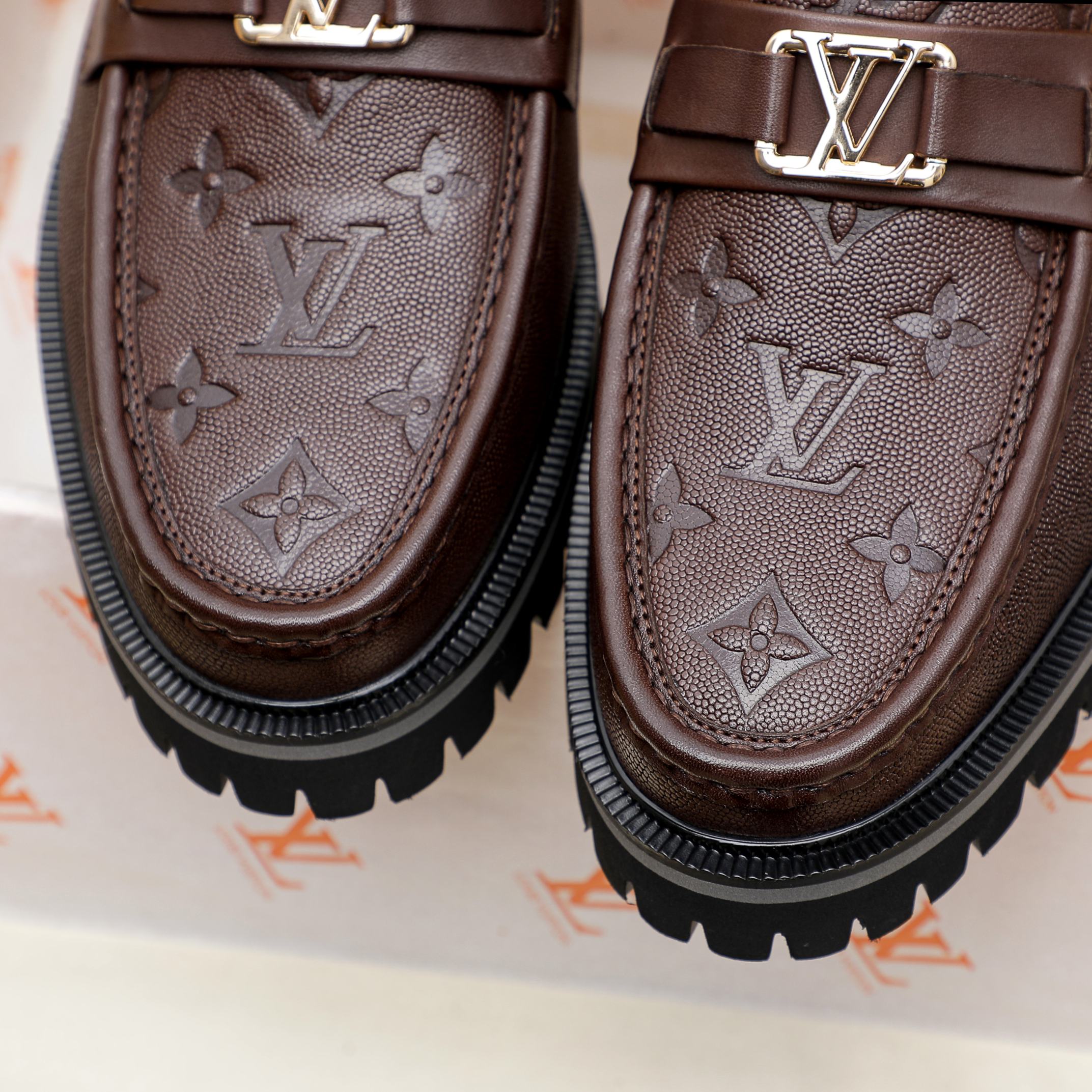 Louis Vuitton Men's Leather Dress Shoes - Premium Italian Leather, Multiple Sizes 7 a1741400312278 8863