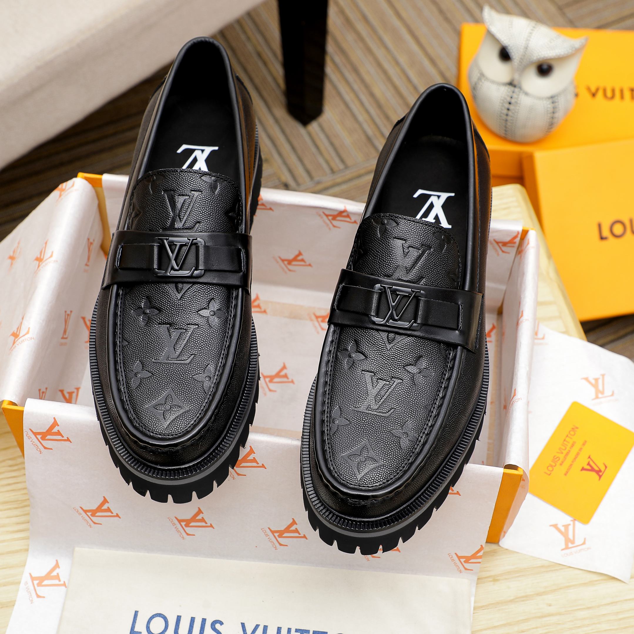 Louis Vuitton Leather Dress Shoes - Premium Italian Leather, Classic Design 3 a1741400440877 1562