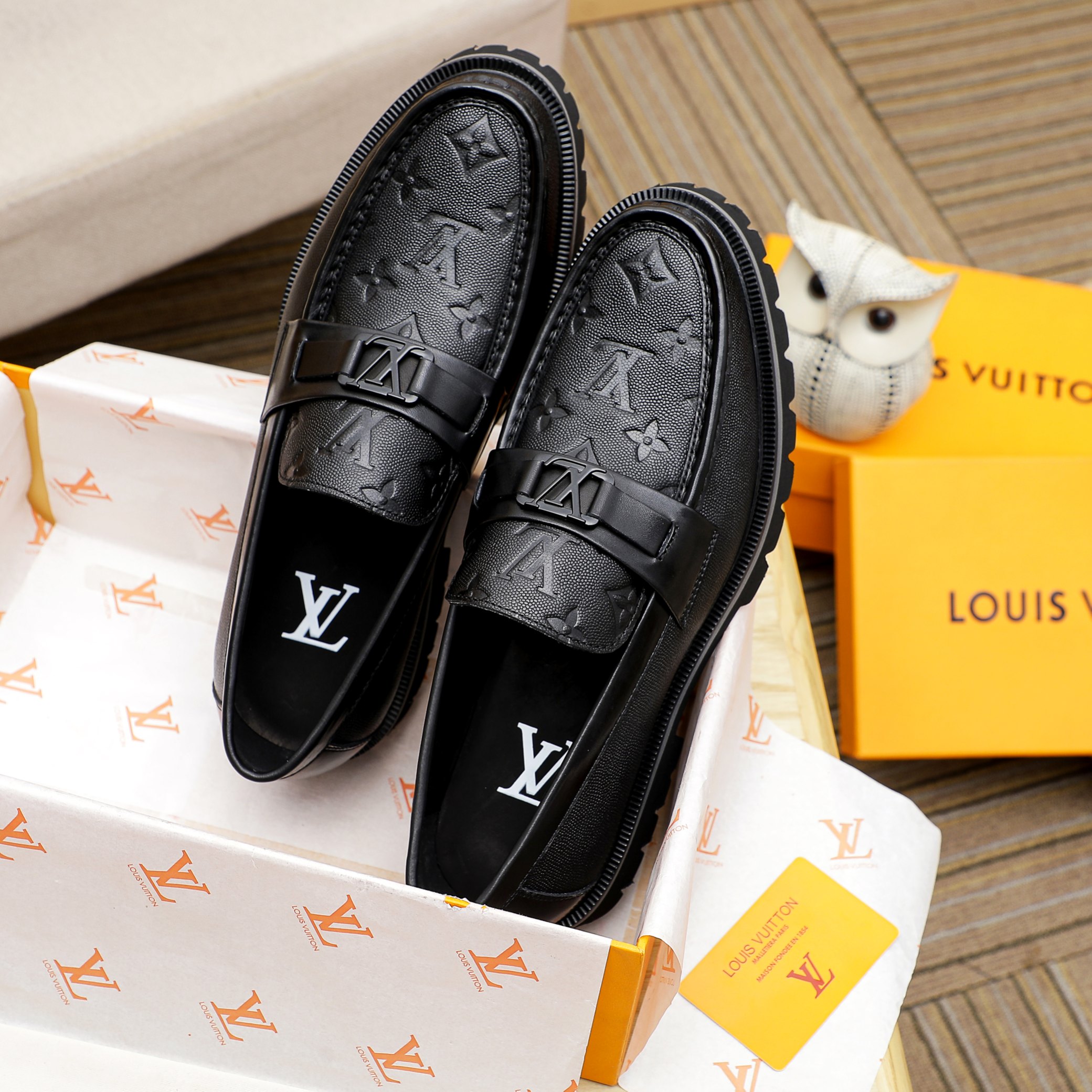 Louis Vuitton Leather Dress Shoes - Premium Italian Leather, Classic Design 4 a1741400440925 7007