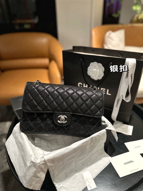 Chanel Classic Flap Bag, 25cm, Top Grain Leather, Silver Hardware 1 Chanel Classic Flap Bag, 25cm, Top Grain Leather, Silver Hardware