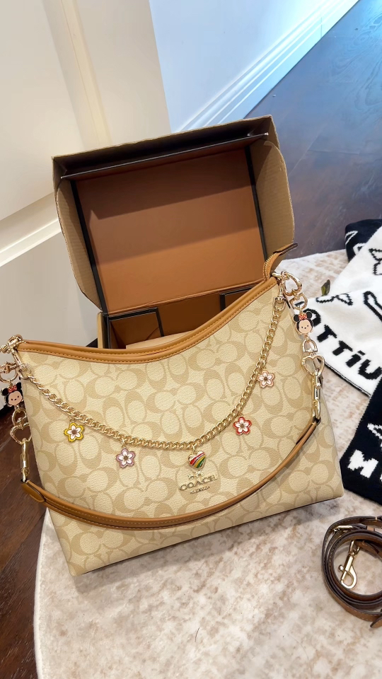 COACH | Última edición limitada con cadena de Mickey Lauren Shoulder Bag