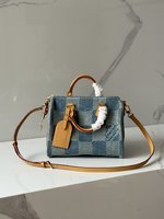 Louis Vuitton LV Speedy Tassen handtassen Blauw Gitter Fashion N40700