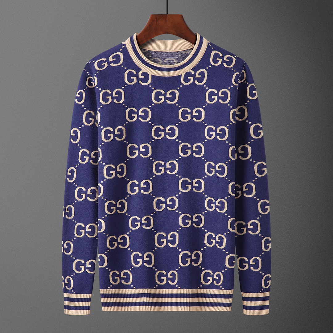 GUC•CI, suéter, número de modelo M2207#, tallas: M-XXXL, tejido: modal, anti-pilling, color: azul marino